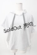 axes femme / バックレースパーカープルオーバー M グレー Y-25-06-12-037-AX-TO-SZ-ZY