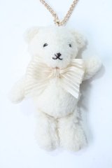 Maison de FLEUR / ショートケーキベアチャーム F アイボリー Y-25-06-18-005-LO-ZA-SZ-ZY