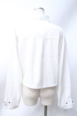 画像3: axes femme / ベルト付ショートブルゾン F 白 Y-25-06-18-037-AX-JA-SZ-ZY