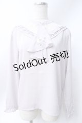 axes femme / コスモス刺繍ブラウスプルオーバー  ラベンダー Y-25-06-18-039-AX-BL-SZ-ZI