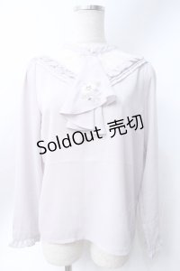 axes femme / コスモス刺繍ブラウスプルオーバー  ラベンダー Y-25-06-18-039-AX-BL-SZ-ZI