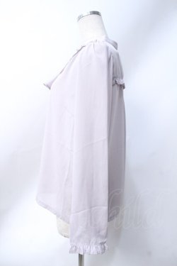 画像2: axes femme / コスモス刺繍ブラウスプルオーバー  ラベンダー Y-25-06-18-039-AX-BL-SZ-ZY