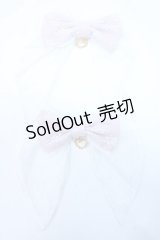 BABY,THE STARS SHINE BRIGHT / Fluffy Flower Fairyリボンクリップ  ピンク Y-25-06-18-006-BA-ZA-SZ-ZY