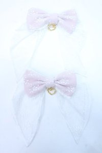 BABY,THE STARS SHINE BRIGHT / Fluffy Flower Fairyリボンクリップ  ピンク Y-25-06-18-006-BA-ZA-SZ-ZY