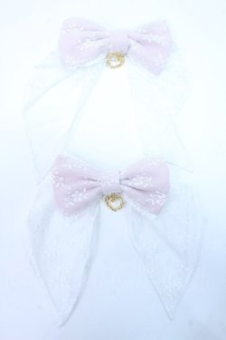 画像1: BABY,THE STARS SHINE BRIGHT / Fluffy Flower Fairyリボンクリップ  ピンク Y-25-06-18-006-BA-ZA-SZ-ZY