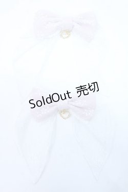 画像1: BABY,THE STARS SHINE BRIGHT / Fluffy Flower Fairyリボンクリップ  ピンク Y-25-06-18-006-BA-ZA-SZ-ZY