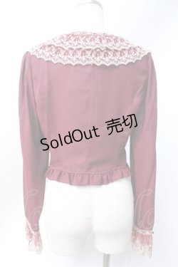 画像3: Innocent World / 梨地レースの長袖ボレロ M ボルドー Y-25-06-18-046-IW-TO-SZ-ZY