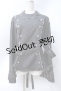 metamorphose / 【プラスサイズ】Little Nurse 長袖ブラウス 2 ブラック Y-25-06-18-050-ME-BL-SZ-ZY