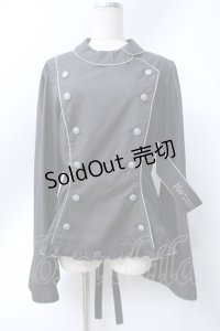 metamorphose / 【プラスサイズ】Little Nurse 長袖ブラウス 2 ブラック Y-25-06-18-050-ME-BL-SZ-ZY