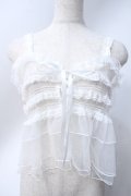 axes femme / フリルチュールビスチェ F 白 Y-25-06-18-051-AX-TO-SZ-ZY