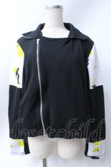 MINT NeKO / 歌広場淳コラボ　ライダースジャケット  黒 Y-25-06-18-052-HN-TO-SZ-ZY