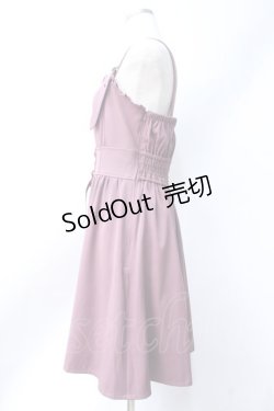 画像2: axes femme POETIQUE / レースアップミニキャミワンピ  ピンク Y-25-06-18-060-AX-OP-SZ-ZY