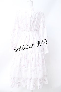 画像1: axes femme / SAKURAティアードワンピース  白 Y-25-06-18-065-AX-OP-SZ-ZY