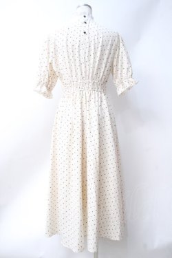 画像2: m petit by misako / ドットワンピース  生成り Y-25-06-18-066-LO-OP-SZ-ZY