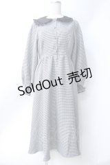 m petit by misako / クロミチェックフレアワンピース  黒 Y-25-06-18-069-LO-OP-SZ-ZT044