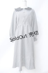 m petit by misako / クロミチェックフレアワンピース  黒 Y-25-06-18-069-LO-OP-SZ-ZT044