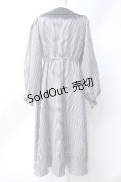 画像2: m petit by misako / クロミチェックフレアワンピース  黒 Y-25-06-18-069-LO-OP-SZ-ZT044