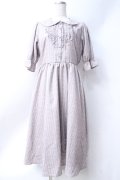 m petit by misako / NINAｓストライプフレアワンピース  アワピンク Y-25-06-18-070-LO-OP-SZ-ZY