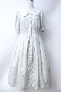 Melody BasKet / Arabesqueフロントボタンワンピース  ミント Y-25-06-18-071-LO-OP-SZ-ZY