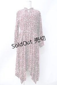 axes femme / 小花柄ワンピース  ワイン Y-25-06-18-072-AX-OP-SZ-ZT085