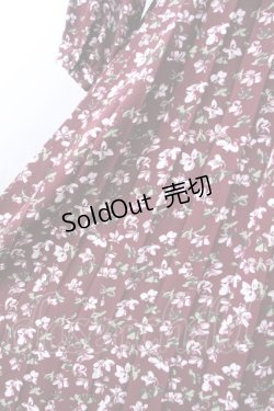 画像3: axes femme / 小花柄ワンピース  ワイン Y-25-06-18-072-AX-OP-SZ-ZT085