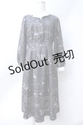axes femme / nouvelle柄ワンピース  黒 Y-25-06-18-073-AX-OP-SZ-ZT327