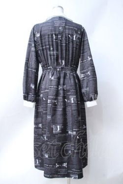 画像2: axes femme / nouvelle柄ワンピース  黒 Y-25-06-18-073-AX-OP-SZ-ZY