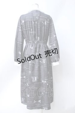 画像2: axes femme / nouvelle柄ワンピース  黒 Y-25-06-18-073-AX-OP-SZ-ZT327