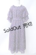 axes femme / 小花柄ロングワンピース  パープル Y-25-06-18-074-AX-OP-SZ-ZY