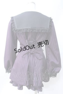 画像2: NOEMIE / ローズ刺 レースアップセットアップ  パープル Y-25-06-18-075-LO-OP-SZ-ZY