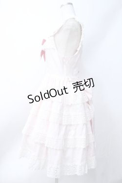 画像2: BABY,THE STARS SHINE BRIGHT / エリザベスジャンパースカート  ピンク×ホワイト Y-25-06-18-077-BA-OP-SZ-ZY