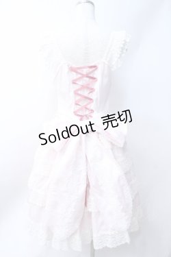 画像3: BABY,THE STARS SHINE BRIGHT / エリザベスジャンパースカート  ピンク×ホワイト Y-25-06-18-077-BA-OP-SZ-ZY