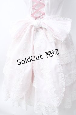 画像4: BABY,THE STARS SHINE BRIGHT / エリザベスジャンパースカート  ピンク×ホワイト Y-25-06-18-077-BA-OP-SZ-ZY