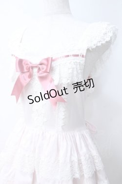 画像5: BABY,THE STARS SHINE BRIGHT / エリザベスジャンパースカート  ピンク×ホワイト Y-25-06-18-077-BA-OP-SZ-ZY