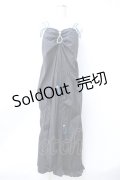 LAND by MILK BOY / nylon loopy dress  黒 Y-25-06-18-083-PU-OP-SZ-ZY
