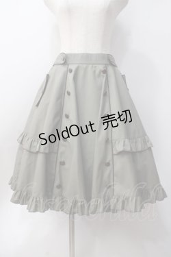 画像1: metamorphose / Little Nurse フリルスカート 1 カーキ Y-25-06-18-085-ME-SK-SZ-ZY