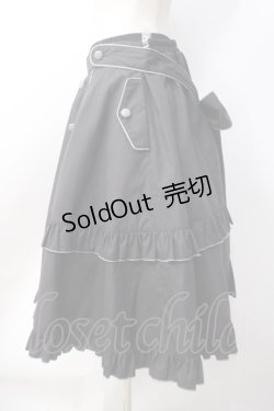 画像2: metamorphose / 【プラスサイズ】Little Nurse フリルスカート 2 ブラック Y-25-06-18-086-ME-SK-SZ-ZY