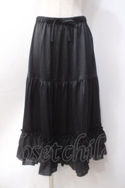 画像1: axes femme kawaii / ミディフリルペチスカート M 黒 Y-25-06-18-088-AX-SK-SZ-ZY