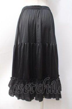 画像2: axes femme kawaii / ミディフリルペチスカート M 黒 Y-25-06-18-088-AX-SK-SZ-ZY