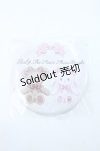 BABY,THE STARS SHINE BRIGHT / くみゃちゃんのリボンとレース缶バッジ  アイボリー Y-25-06-18-012-BA-AC-SZ-ZY