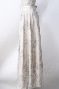 画像2: axes femme / ロングチュールスカート  白 Y-25-06-18-095-AX-SK-SZ-ZY
