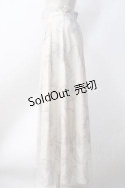 画像2: axes femme / ロングチュールスカート  白 Y-25-06-18-095-AX-SK-SZ-ZI