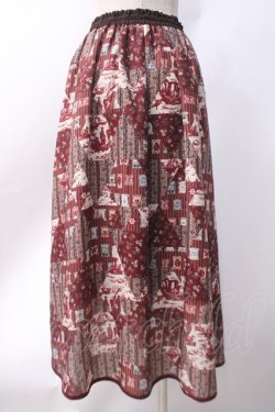 画像3: axes femme / SAJOUパッチワーク柄スカート  赤 Y-25-06-18-097-AX-SK-SZ-ZY