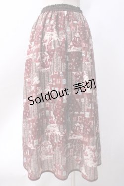 画像3: axes femme / SAJOUパッチワーク柄スカート  赤 Y-25-06-18-097-AX-SK-SZ-ZY