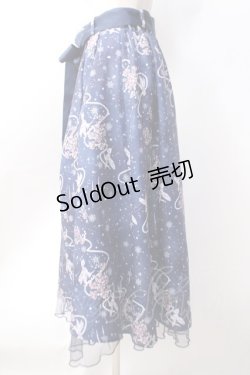 画像2: axes femme / アイスローズ柄スカート  紺 Y-25-06-18-098-AX-SK-SZ-ZY