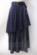 画像1: axes femme / アシメティアードロングスカート  紺 Y-25-06-18-099-AX-SK-SZ-ZY (1)