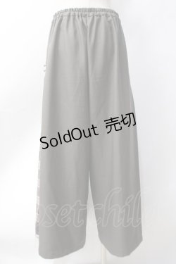 画像3: axes femme / 連釦サイドチェック切り替えパンツ  カーキ Y-25-06-18-102-AX-PA-SZ-ZY