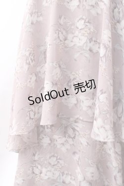 画像4: axes femme / フラワーティアードスカート  ピンク Y-25-06-18-105-AX-SK-SZ-ZY