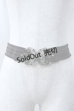 画像1: axes femme / 立体バラクラシカルゴムベルト   Y-25-06-18-014-AX-ZA-SZ-ZY