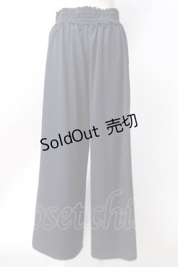 画像3: axes femme / ベルトデザインワイドパンツ  紺 Y-25-06-18-107-AX-PA-SZ-ZY
